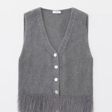 Women's vest with alpaca wool, Capsule Collection