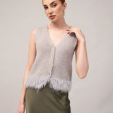 Women's jumper with baby alpaca wool