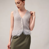 Women's jumper with baby alpaca wool