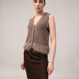 Women's jumper with baby alpaca wool