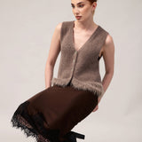 Women's jumper with baby alpaca wool