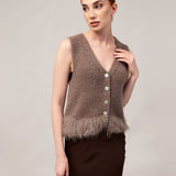 Women's jumper with baby alpaca wool