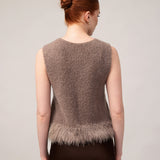 Women's jumper with baby alpaca wool