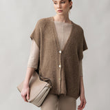 Women's vest with Baby alpaca wool, Capsule Collection