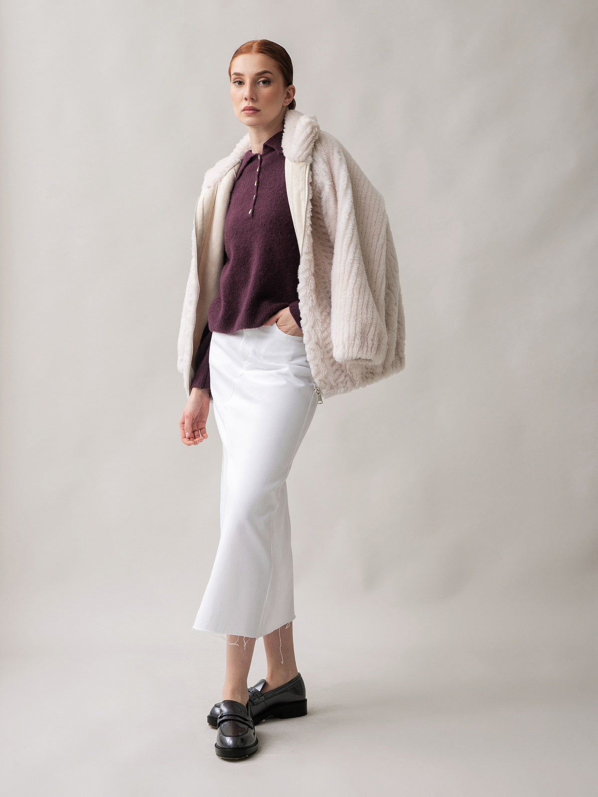 Women's jumper with Baby alpaca wool