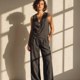 Women's vest, Capsule Collection, 100% linen