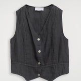 Women's vest, Capsule Collection, 100% linen