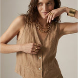 Women's vest, Capsule Collection, 100% linen