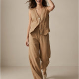 Women's vest, Capsule Collection, 100% linen