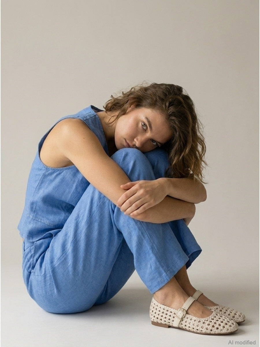Women's vest, Capsule Collection, 100% linen
