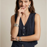 Women's vest, Capsule Collection, 100% linen