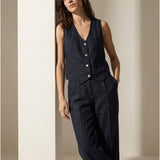 Women's vest, Capsule Collection, 100% linen