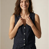 Women's vest, Capsule Collection, 100% linen