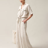 Women's linen trousers