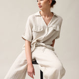 Women's linen trousers