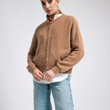 Women's jumper with baby alpaca wool