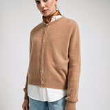 Women's jumper with baby alpaca wool