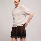 Women's jumper with baby alpaca wool