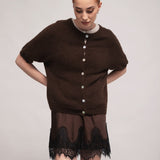 Women's jumper with baby alpaca wool