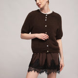 Women's jumper with baby alpaca wool