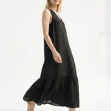 Women's dress, 100% linen