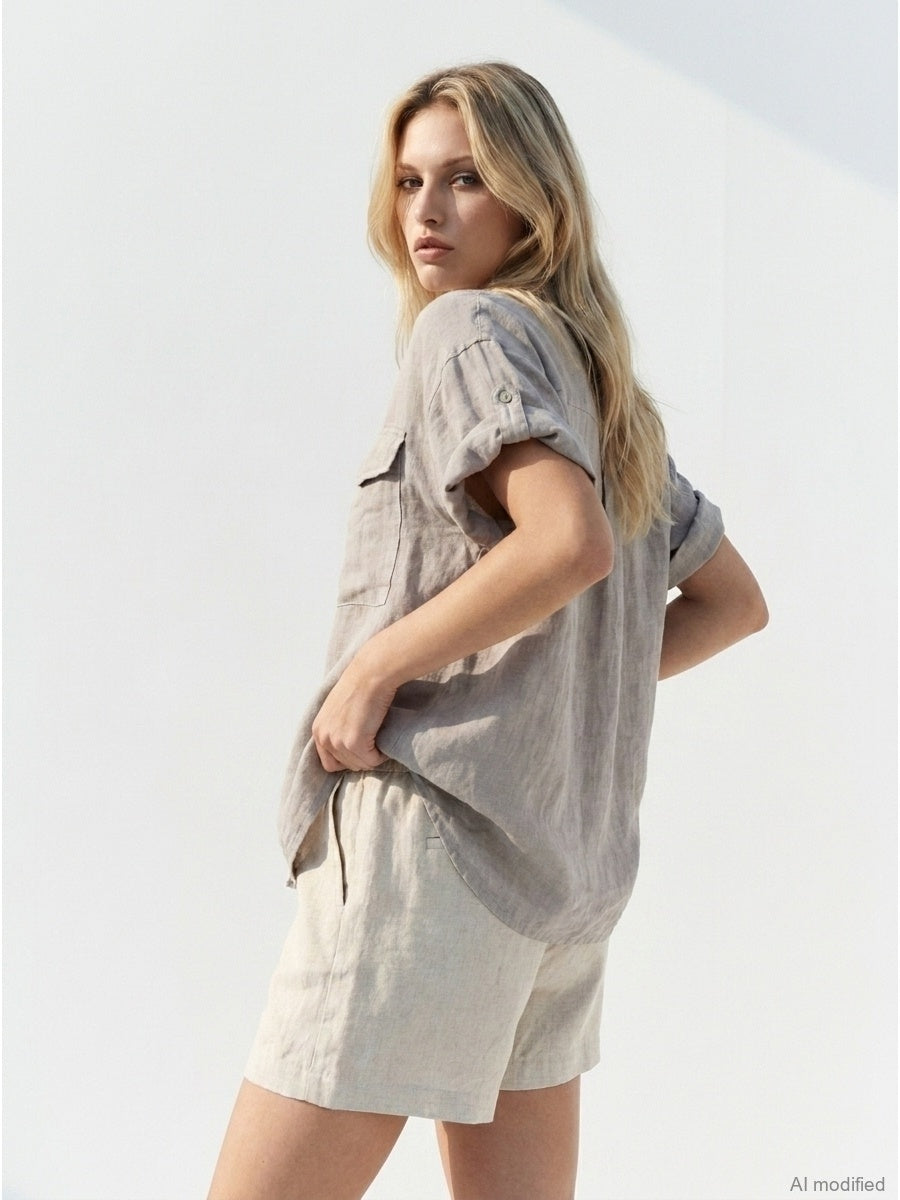 Women's shirt, 100% linen