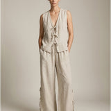 Women's vest, Capsule Collection, 100% linen