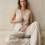 Women's vest, Capsule Collection, 100% linen