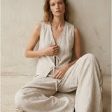 Women's vest, Capsule Collection, 100% linen