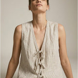 Women's vest, Capsule Collection, 100% linen
