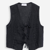 Women's vest, Capsule Collection, 100% linen