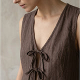 Women's vest, Capsule Collection, 100% linen