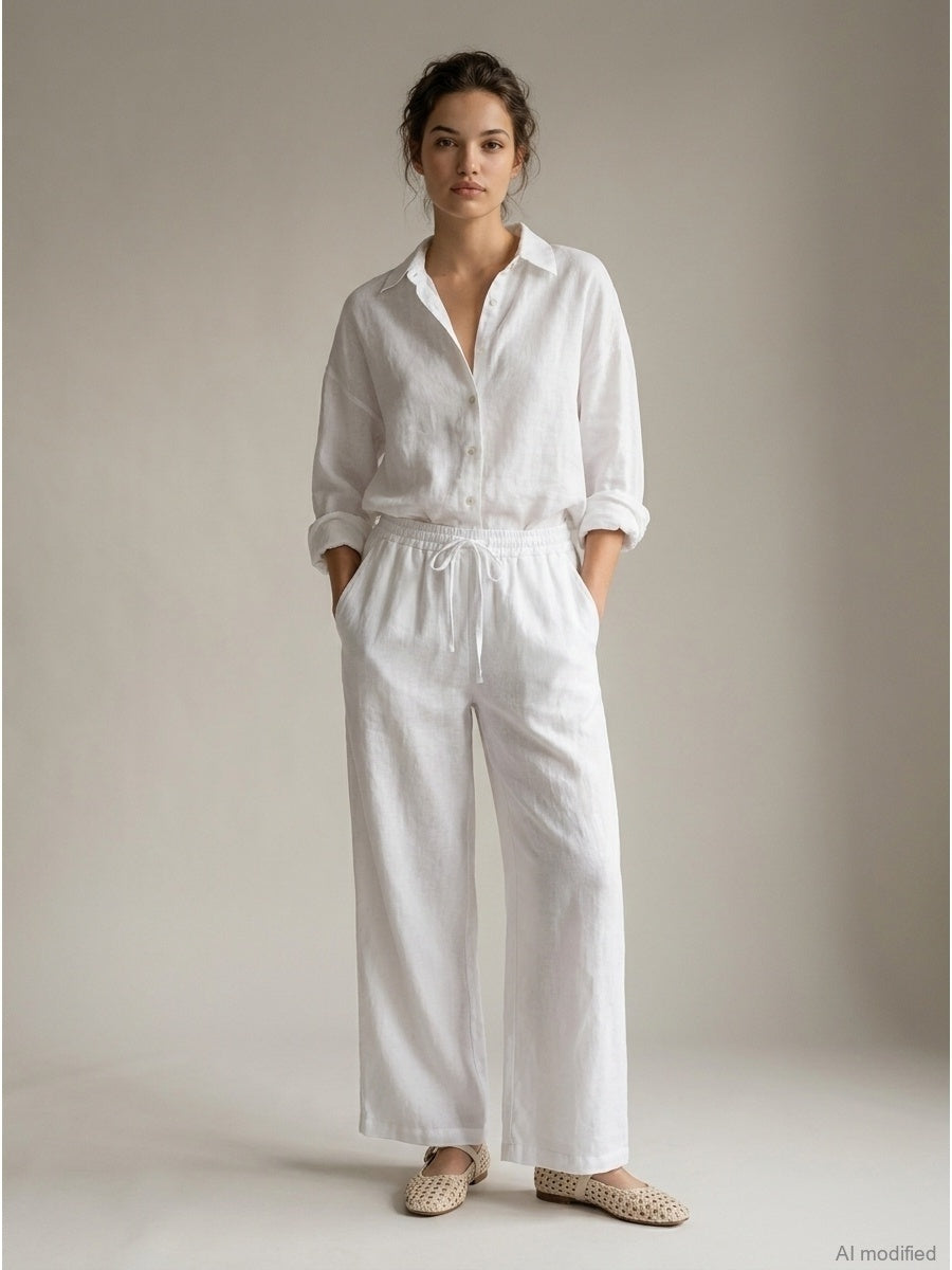 Women's trousers, Capsule Collection, 100% linen