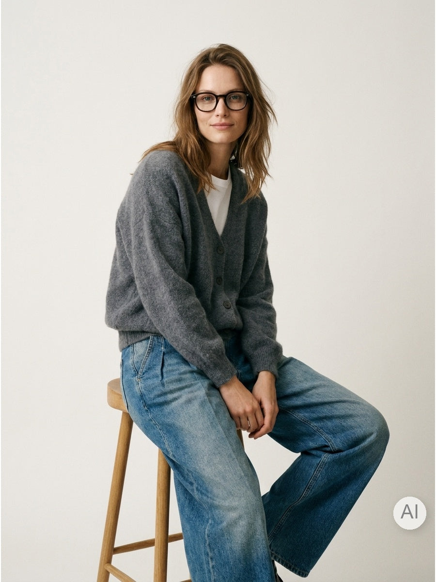 Women's jumper made from alpaca wool