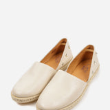 Women's leather espadrilles