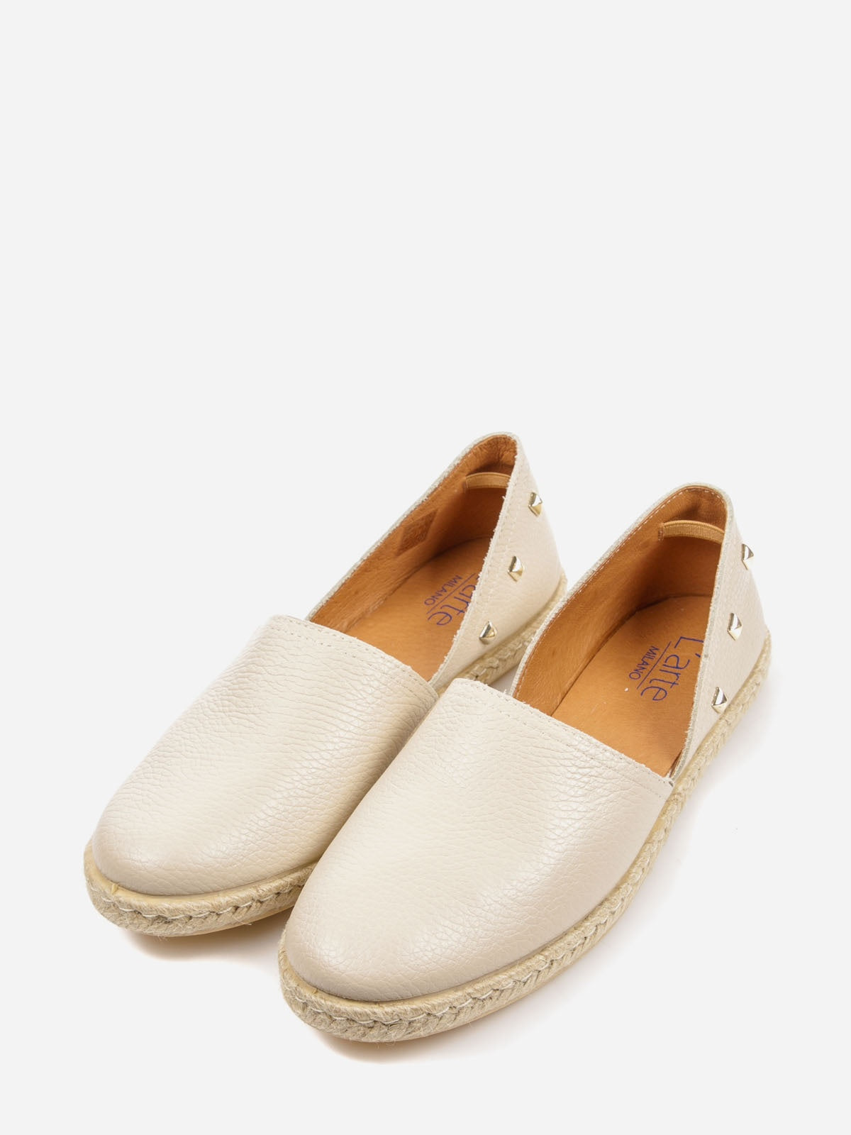 Women's leather espadrilles