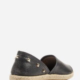 Women's leather espadrilles