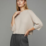 Women's sweater with mohair wool