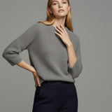 Women's sweater with mohair wool
