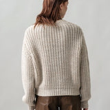 Women's jumper with alpaca wool