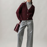 Women's jumper with alpaca wool