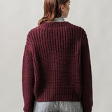 Women's jumper with alpaca wool