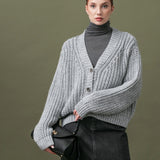 Women's jumper with alpaca wool