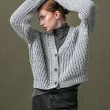 Women's jumper with alpaca wool