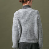 Women's jumper with alpaca wool