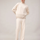 Women's sweater and trousers with cashmere