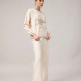 Women's sweater and trousers with cashmere