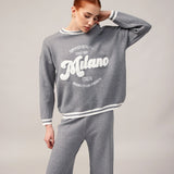 Women's sweater and trousers with cashmere