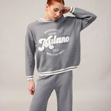 Women's sweater and trousers with cashmere
