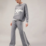 Women's sweater and trousers with cashmere